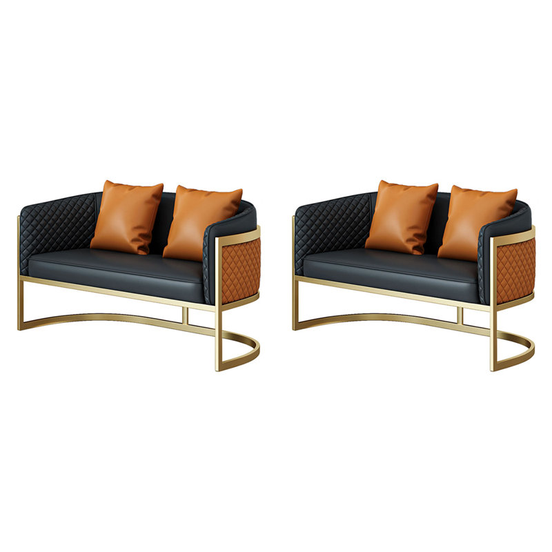 Restaurant Bar Cafe Bakery Light Luxury Bench Faux Leather Upholstered Bench