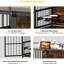 Grande cage pour chien 48 po avec structure stable et structure en métal robuste-753984820