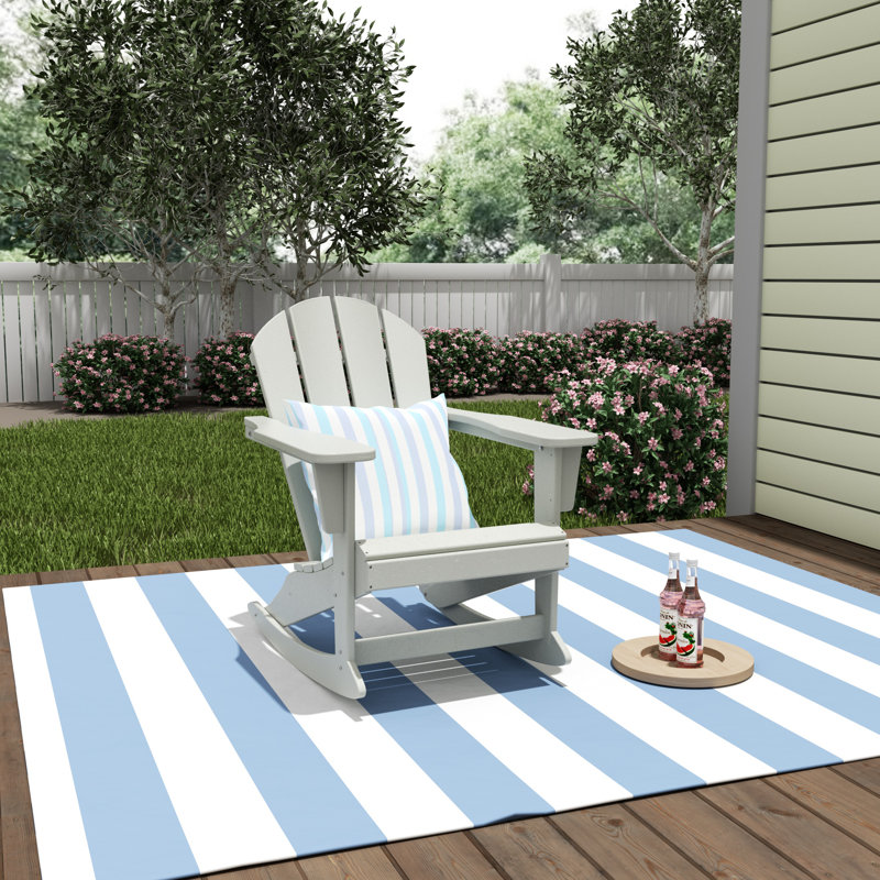 Chaise Adirondack berçante en PEHD Laguna, Sable
