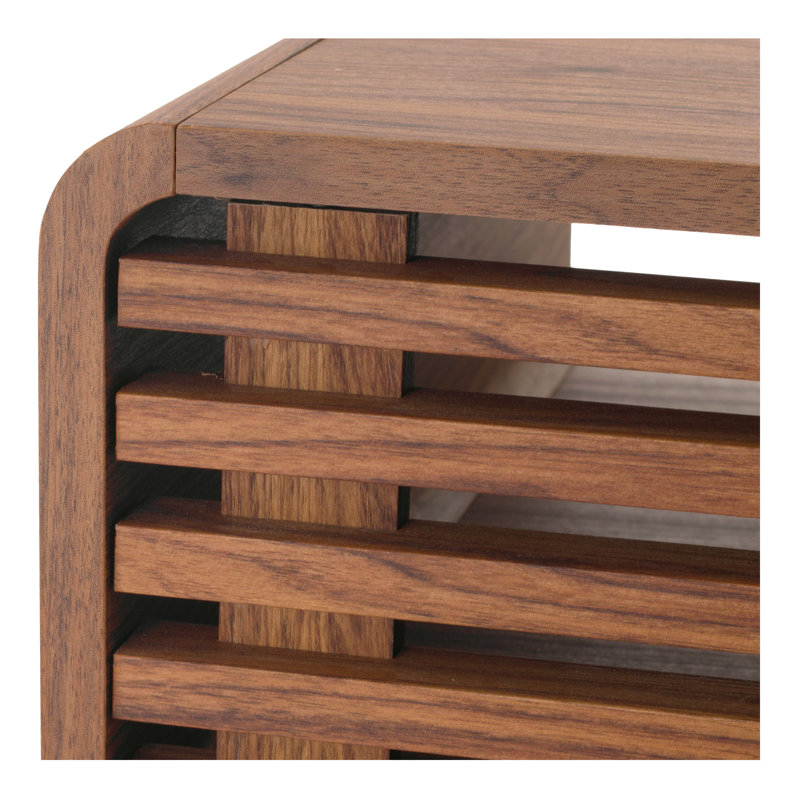 Bria 3-Piece Living Room Table Set, Walnut, 3 Pieces: Console Table, Coffee Table, End Table