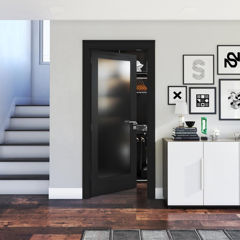 Portes françaises en verre givré 1-Lite, 28 po x 80 po