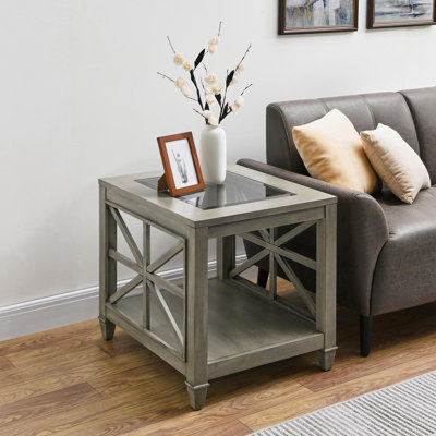 Tarango Glass Top End Table