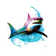 Shark by Patrice Murciano - Wrapped Canvas Print