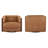 Audrey Swivel Accent Chair(Set Of 2)-126128685