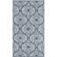 Tapis bleu marine / ivoire à motif géométrique tissé à plat à la main Oak Hill-20657754