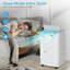 Climatiseur portatif 3-en-1 de 14 000 BTU, déshumidificateur à ventilateur de refroidissement avec mode veille, minuterie 24H et télécommande, climatiseur mobile silencieux pour les pièces jusqu'à 700 pieds carrés Ft, blanc