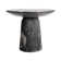 Foundry Select Faux Travertine Bistro Table Tithi Concrete Patio Table for Indoor and Outdoor Use