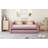 Twin Size Upholstered Daybed With Ergonomic Design Backrest And Trundle-413933033