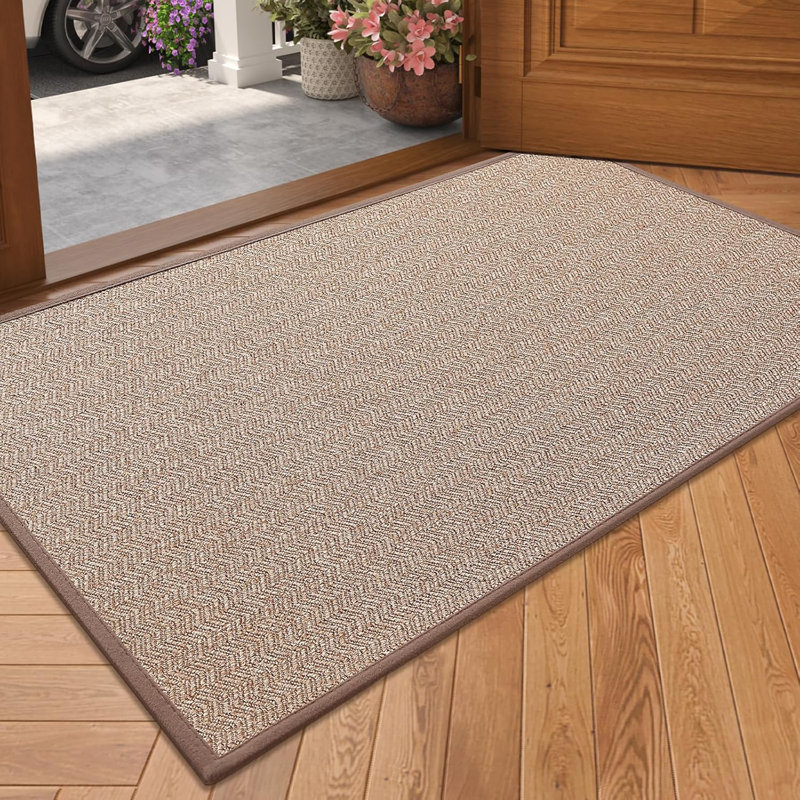 Non-Slip Mother's Day Indoor / Outdoor Doormat, Khaki, 60cm W x 90cm L