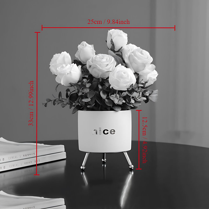 Rose Arrangement in Pot, Rose