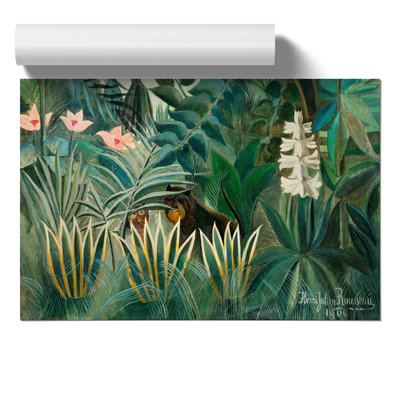 The Equatorial Jungle by Henri Rousseau - No Frame Painting