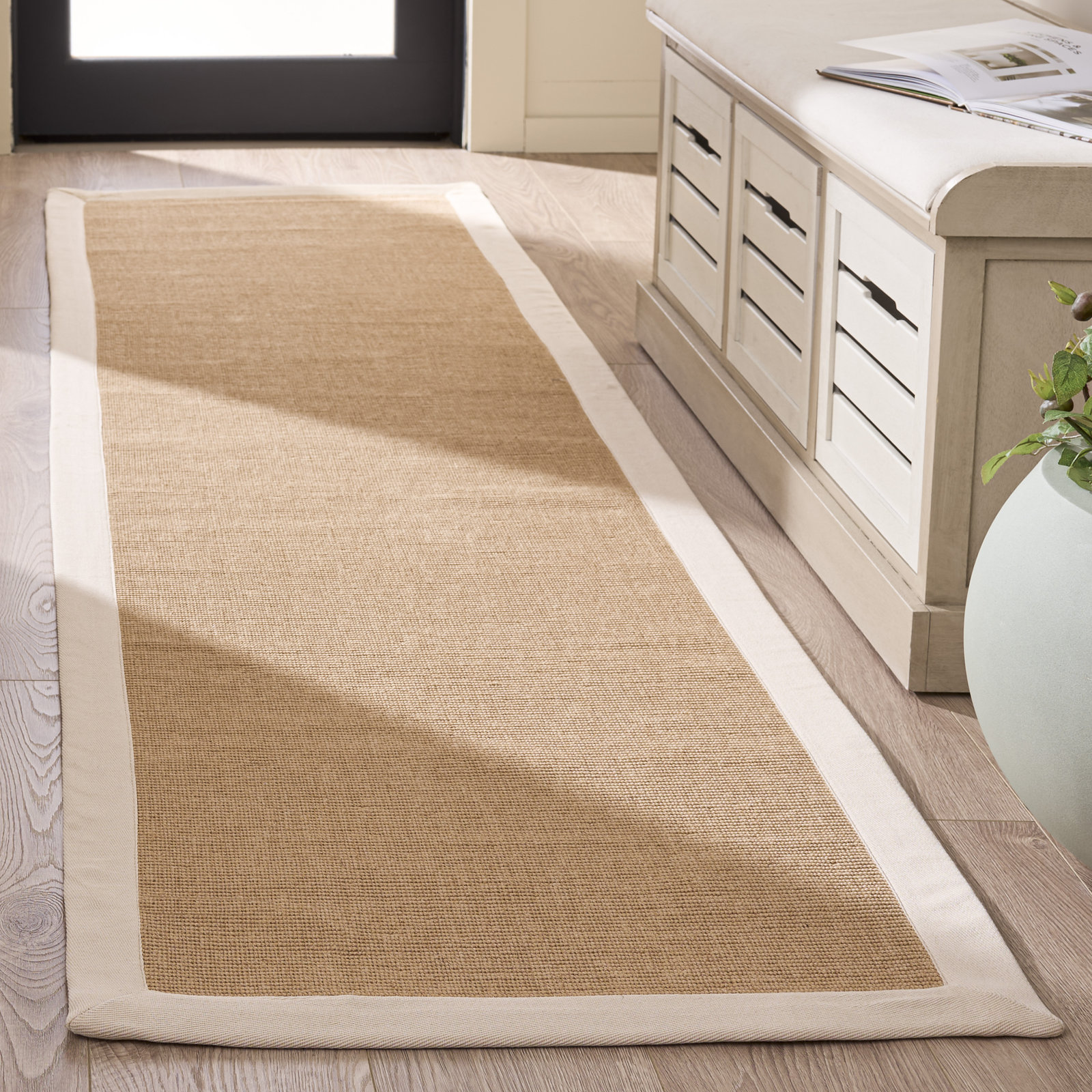 Flatweave Jute Rug, Runner 2'3" x 8'