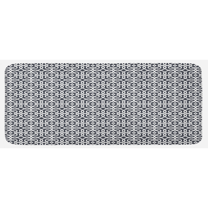 Tapis de cuisine gris anthracite gris foncé