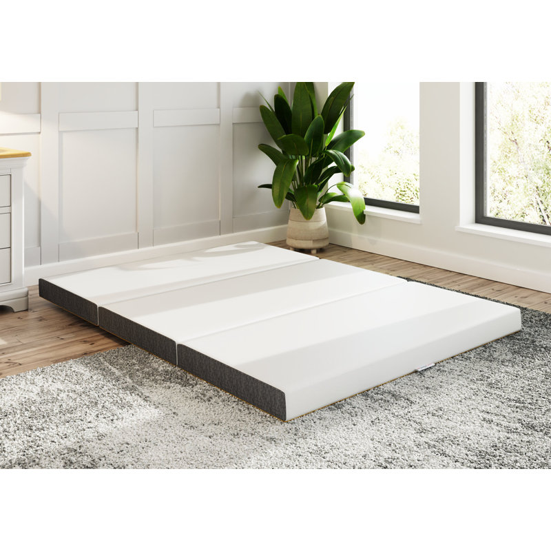 SleepyCastle Foldable 10cm GFW Foam Mattress, Small Double (4')