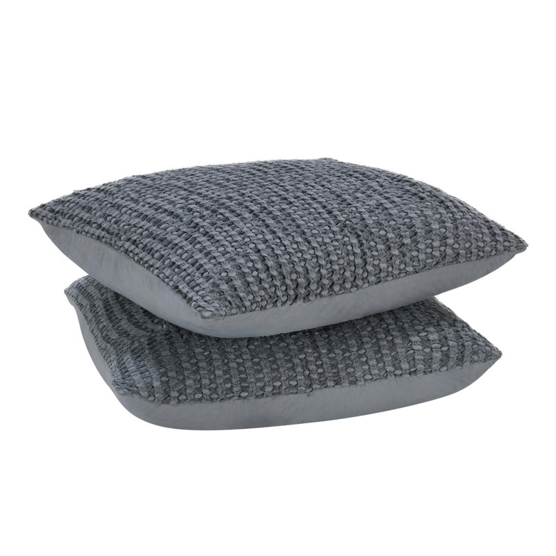 Claire Natural Standard Sham, Euro, White