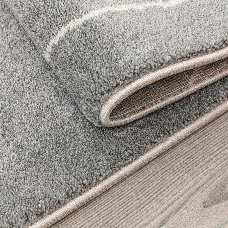 Paillasson 2X3 Ft Premium Premium | Petit tapis moderne pour la décoration de plancher | Beige bleu