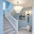 8 Light Dimmable Tiered Shell Chandelier