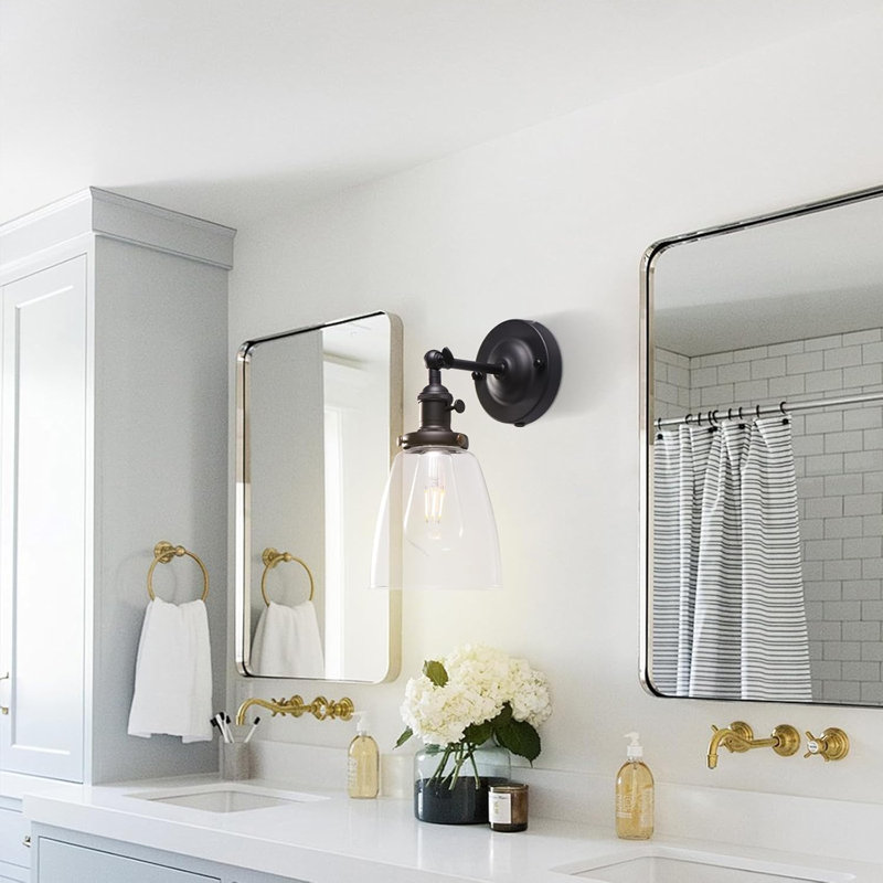 Luminaire de meuble-lavabo moderne noir mat