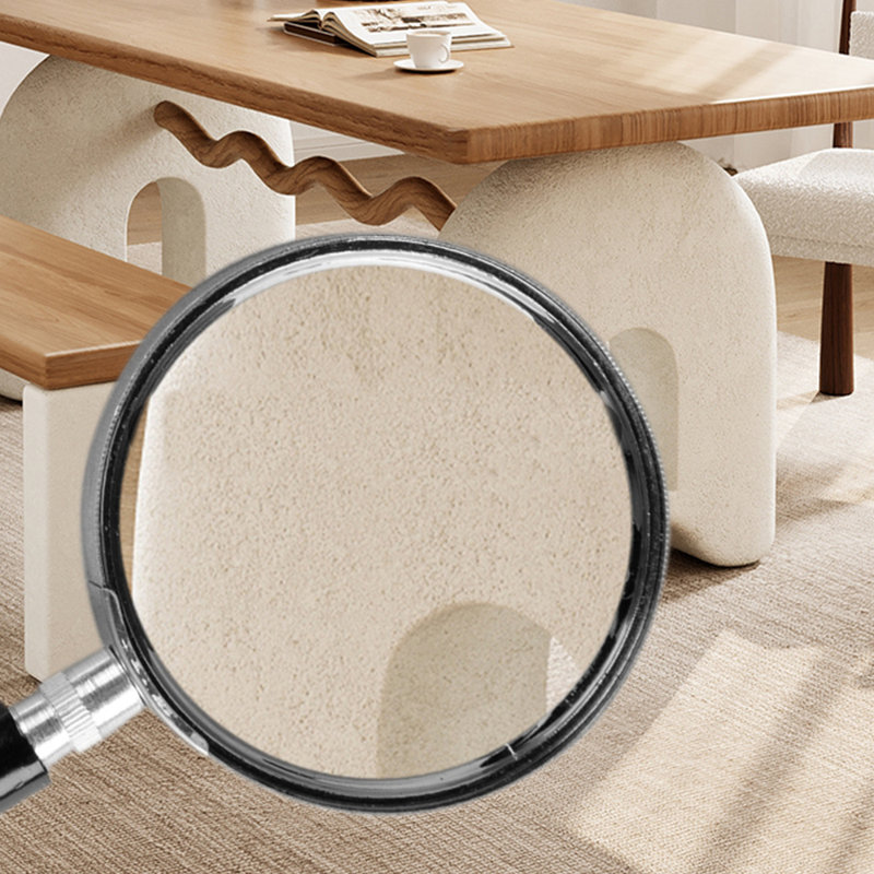 Ensemble de table de salle à manger en résine de bois massif, H 29,53 po x L 70,87 po x l 31,5 po