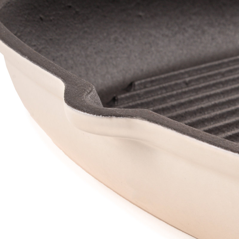 BergHOFF Neo 2Pc Cast Iron Grill Set: Grill Pan & Bacon/Steak Press, Meringue