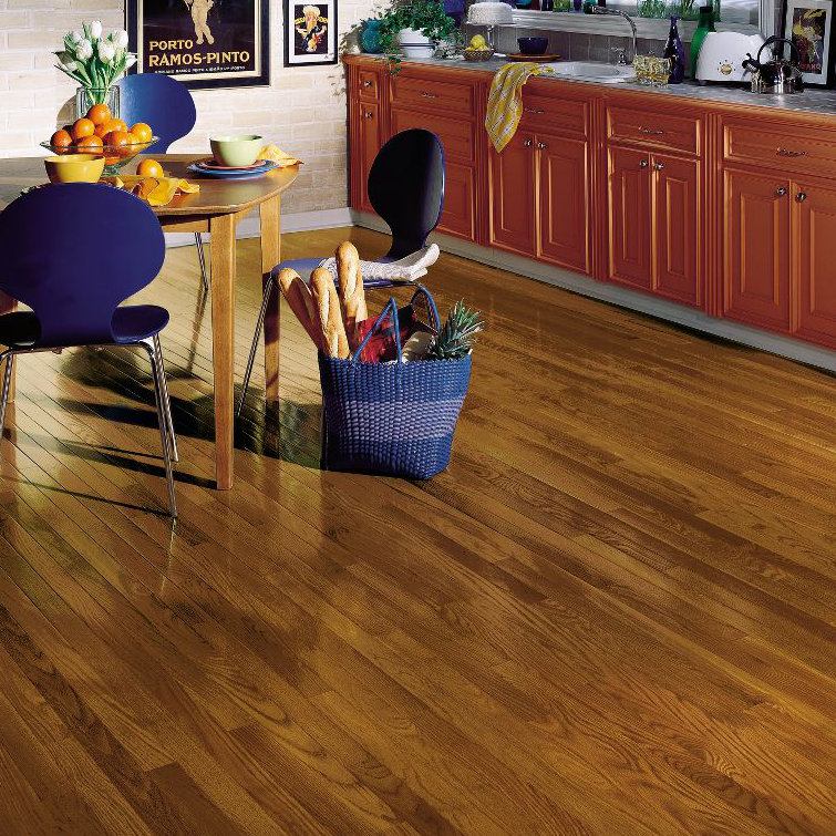 Parquet en chêne massif de 3/4 po d'épaisseur x 2 1/4 po x longueur variable, Fauve