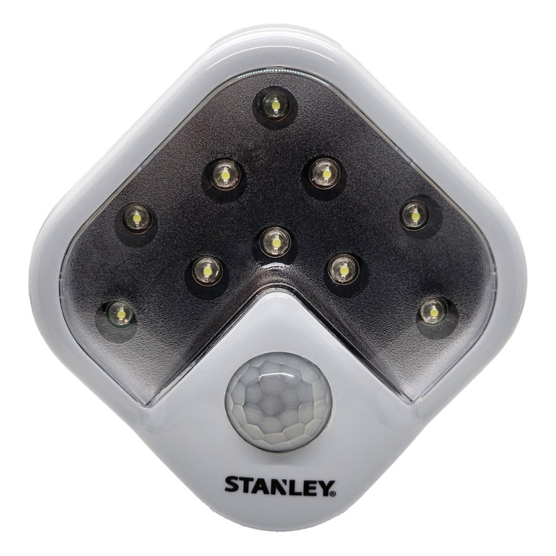 1 - Head LED Battery Powered Outdoor Security Area Light with Motion Sensor