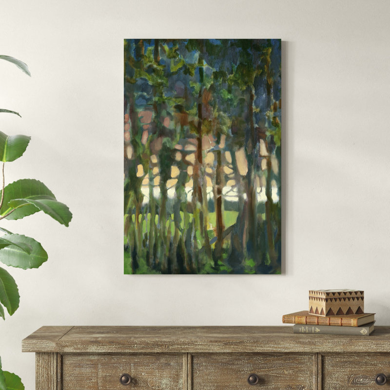" Through The Trees II " by Bill Rose Painting Print, 36" H x 24" W x 1.25" D