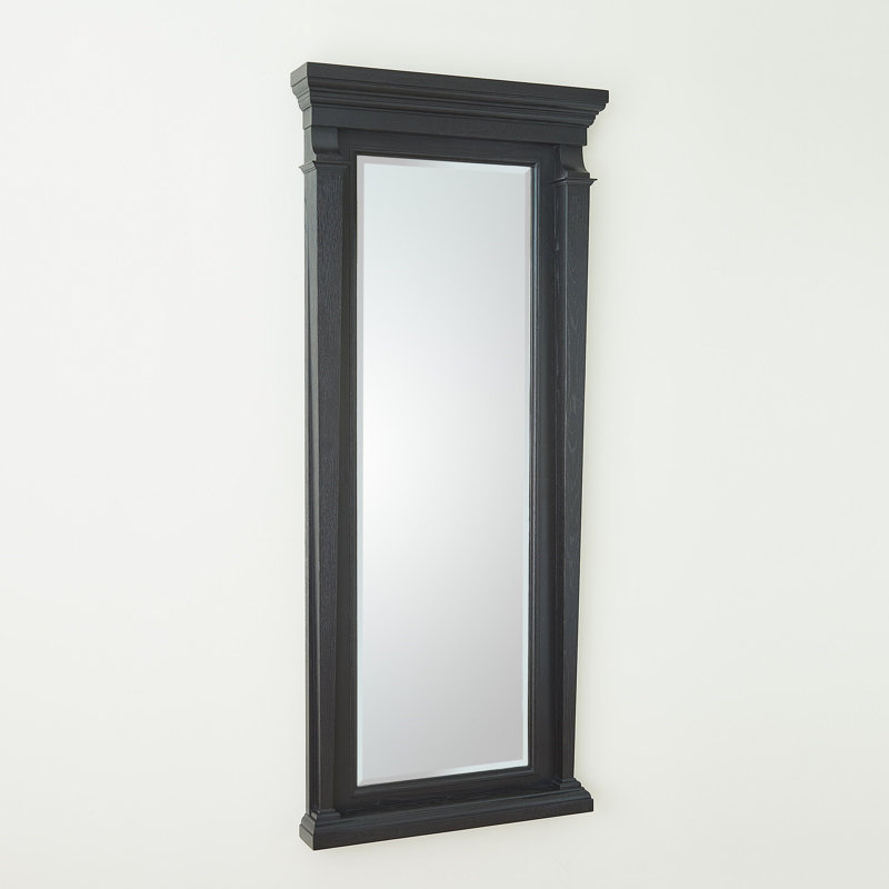 Solid Wood Mirror, Black