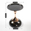 Table d'appoint à plateau rond moderne en métal avec base piédestal-1353538622