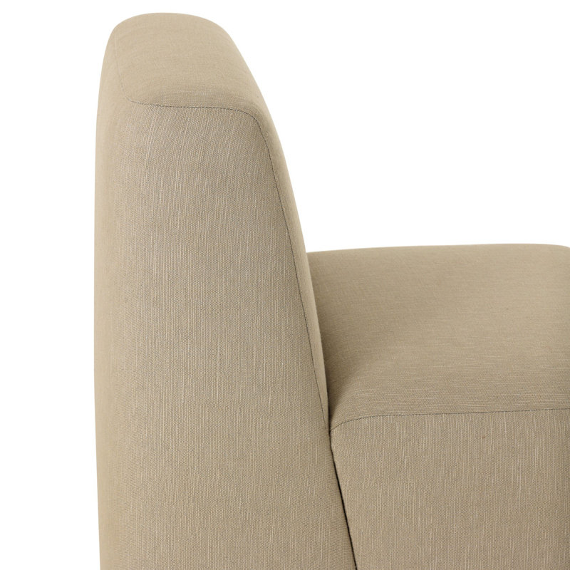 Outdoor Teak Dining Side Chair, Vergo Camel