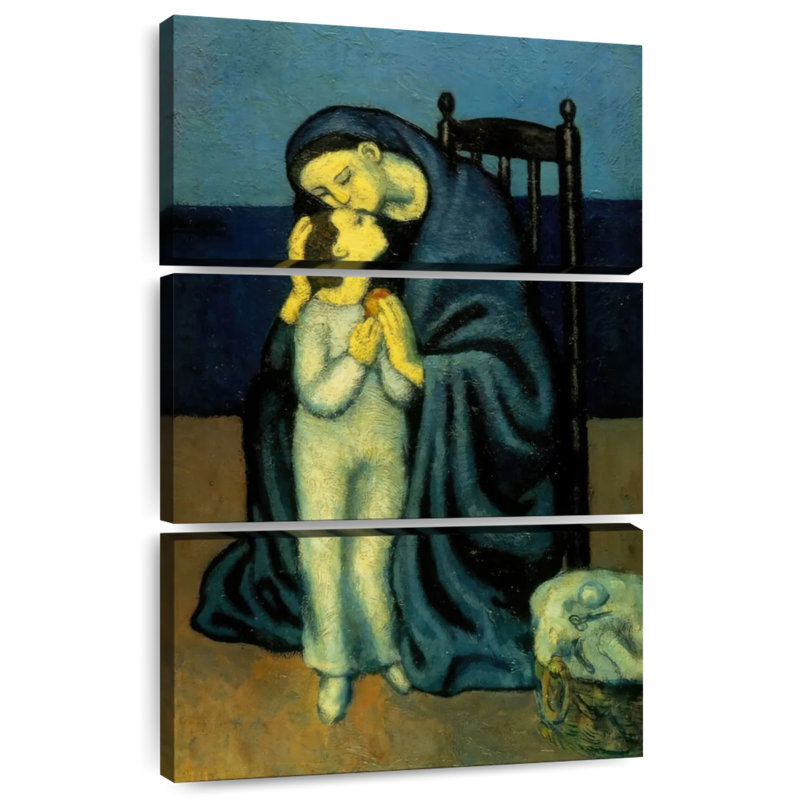 Lelend, mère et enfant, 1901, H 74 po x l 48 po