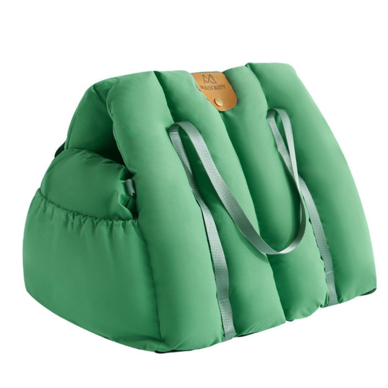 Lit de transport pour chat portable avec sangles à main, sac de voyage pliable pour animal de compagnie, nid pour chat à usage double et siège de voiture pour petits chats