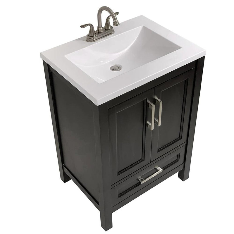 Ensemble de meuble-lavabo simple 25 po Salerno, Espresso