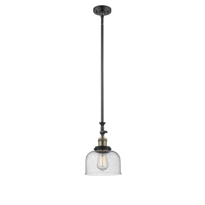 Luminaire suspendu en forme de dôme à 1 lumière Rosso