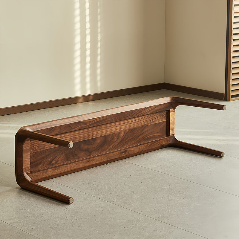 Crafted And High Quality Long Bench Solid Wood Bench, 17.71" H x 55.11" W x 13.77" D