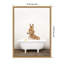 «Baby Donkey in Rustic Bathaign» par Amy Peterson, reproduction d'art sur toile encadrée