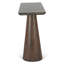 Caldera Console Table with Lava Marble and Dark Oak Base