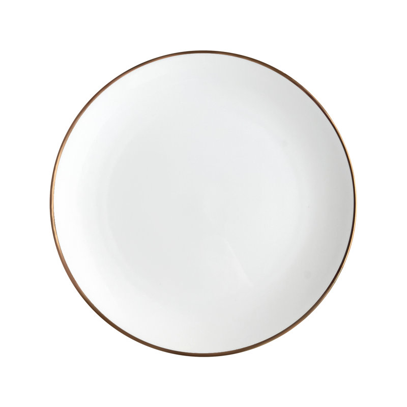 Assiette plate 10 ", Or