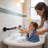 16'' Black Bathroom Safety Grab Bar with Anti-slip Knurled Grip, ADA Compliant, 2 Pack-128539878-128539877