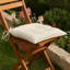 Ensemble de 2 coussins d'extérieur pour chaise, tissu Oxford blanc crème touffeté