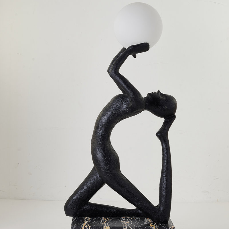 Lampe sur pied à DEL 57 po, Noir