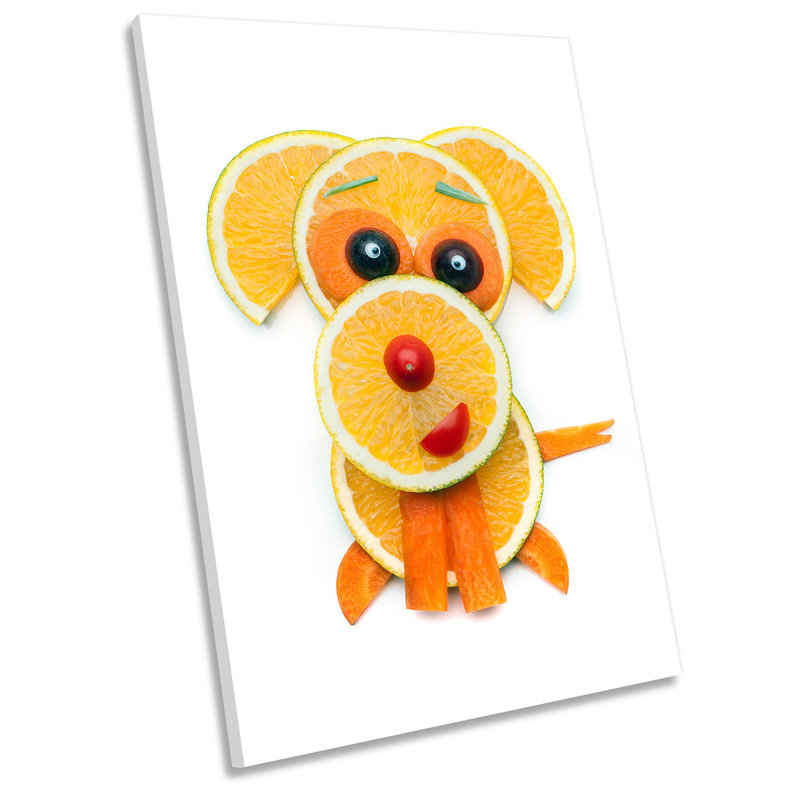 Funny Dog Food Kitchen - Wrapped Canvas Print, 45.7cm H x 30.5cm W x 2cm D