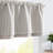 Linen Striped Valance for Windows Farmhouse Double Layered Valance for Kitchen Bathroom RV Rod Pocket-2096799197