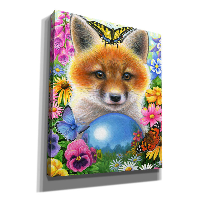 «Gazing In The Garden» par Bridget Voth, H 24 po x l 20 po x P 0,75 po
