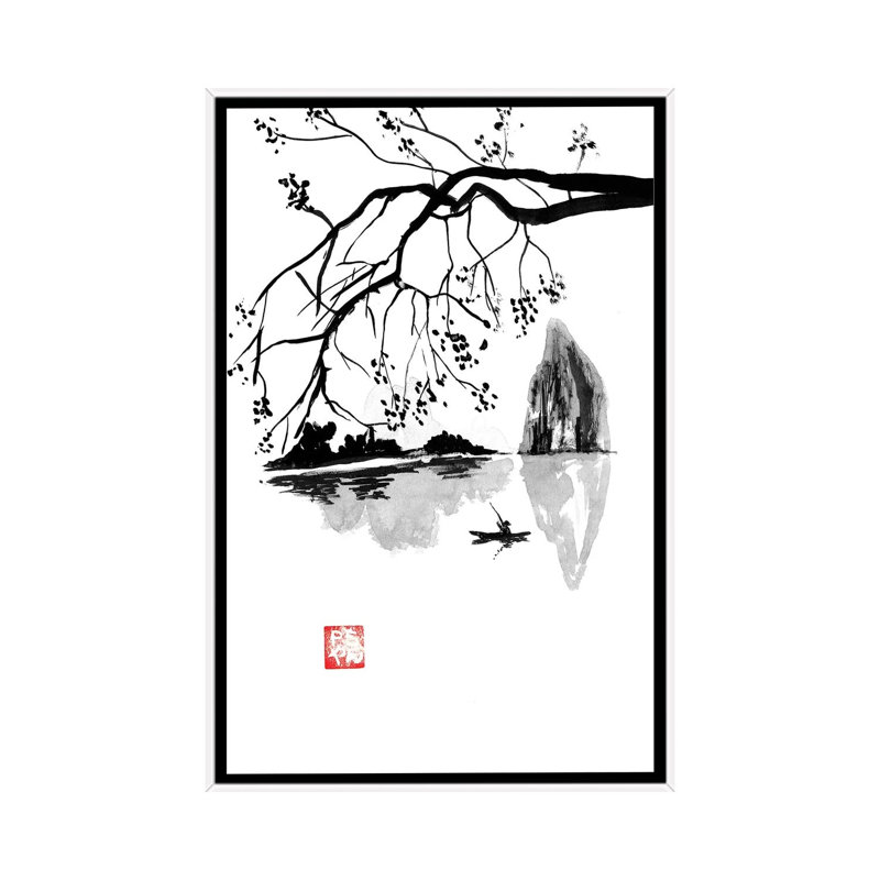 Along by Péchane - Print on Canvas, White Framed, 101.6 cm H x 66.04 cm W