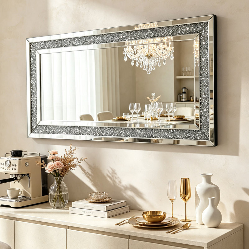 Alend Glass Flat Wall Mirror