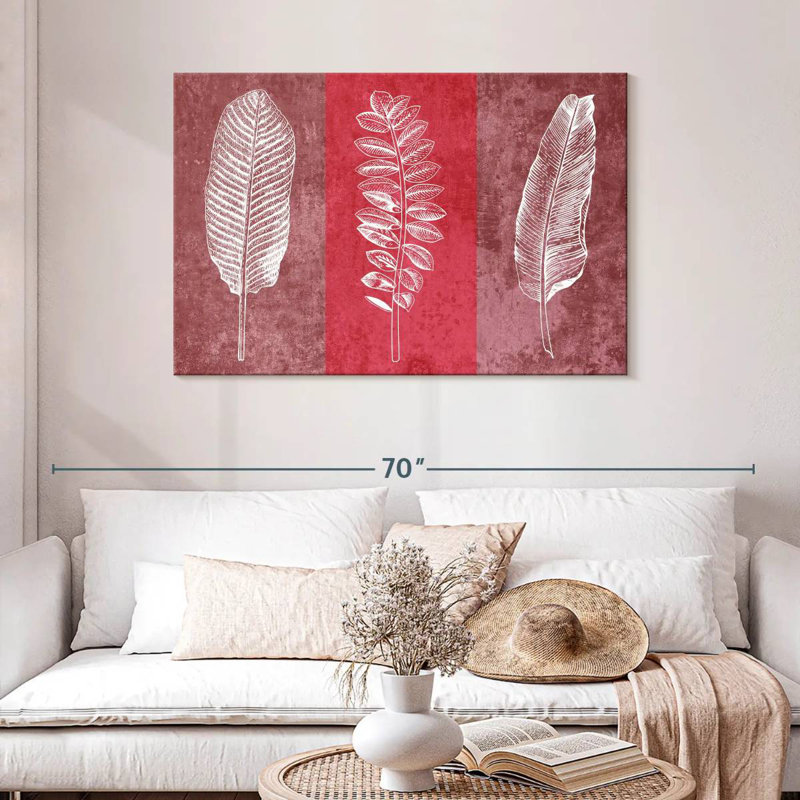 Harnek Leaf Imprints, 30" H x 45" W