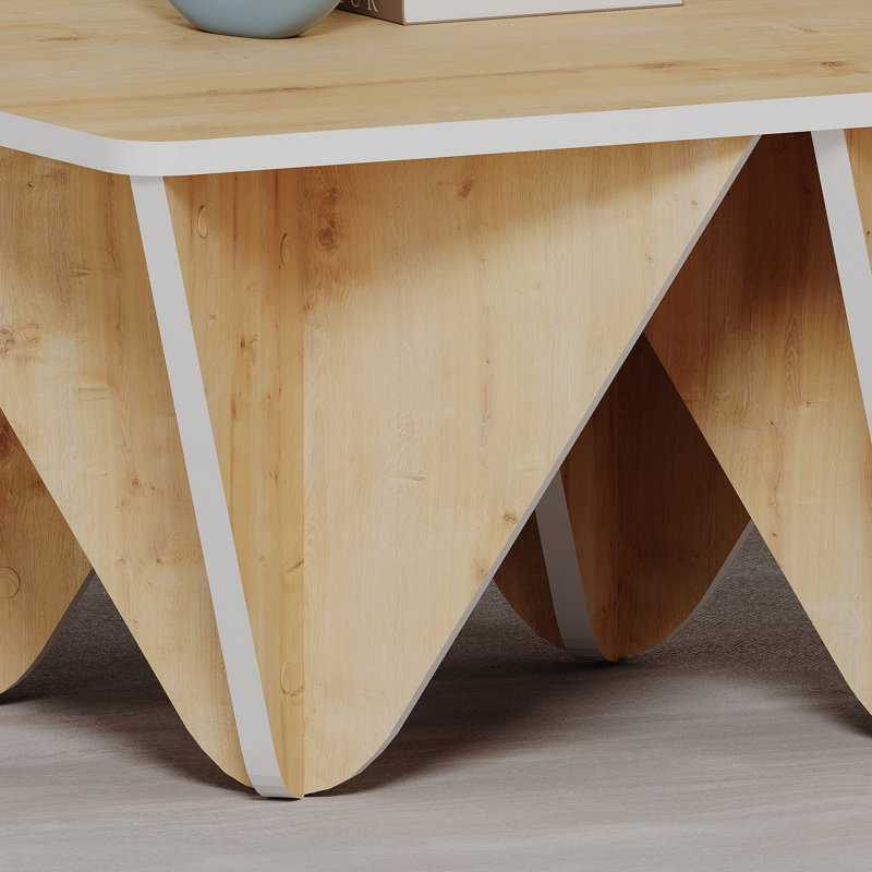 Coffee Table, Oak/White