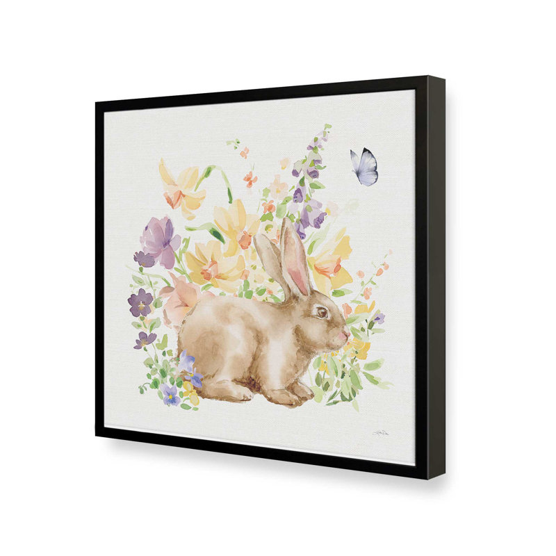«Spring Celebration III» par Katrina Pete, reproduction d'art, H 36 po x l 36 po, Noir