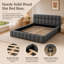 Upholstered Double Bed with Unique Mattress Design-1217427851-1219028952